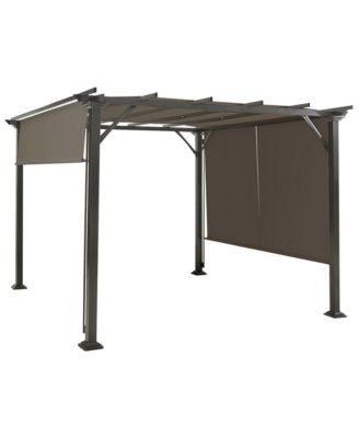 2PCS 16x4 Ft Universal Replacement Canopy for Pergola Structure Sun Awning