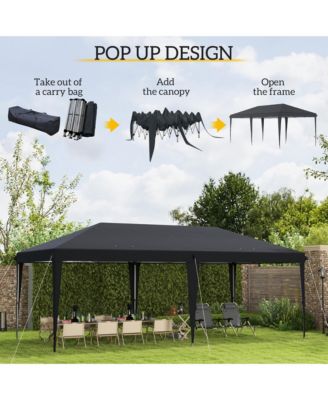 Extra Large 10' x 19' Pop Up Canopy with Carry Bag,
