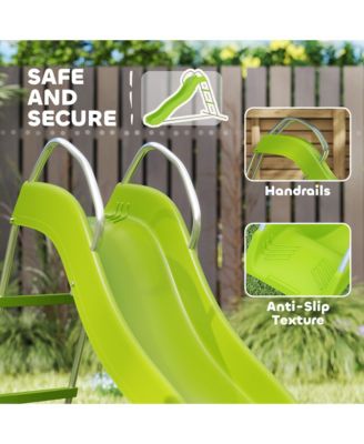 Outdoor Slide for Kids Ages 3-8, 5.7FT Freesding Wave Slide,