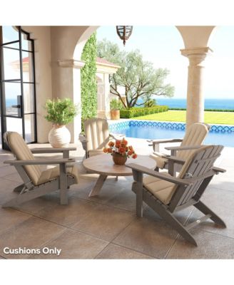 4PCS Adirondack Chair Cushion, Outdoor Chair Cushions,