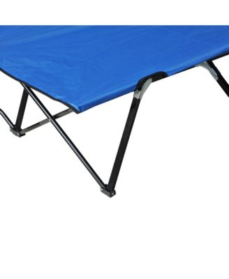 2 Person Folding Camping, Portable Sleeping Cot w/ Carry Bag