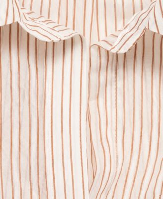 Women's Semi-Transparent Striped Shirt