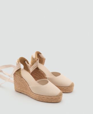 MANGO - Women's Combined Tied Wedges