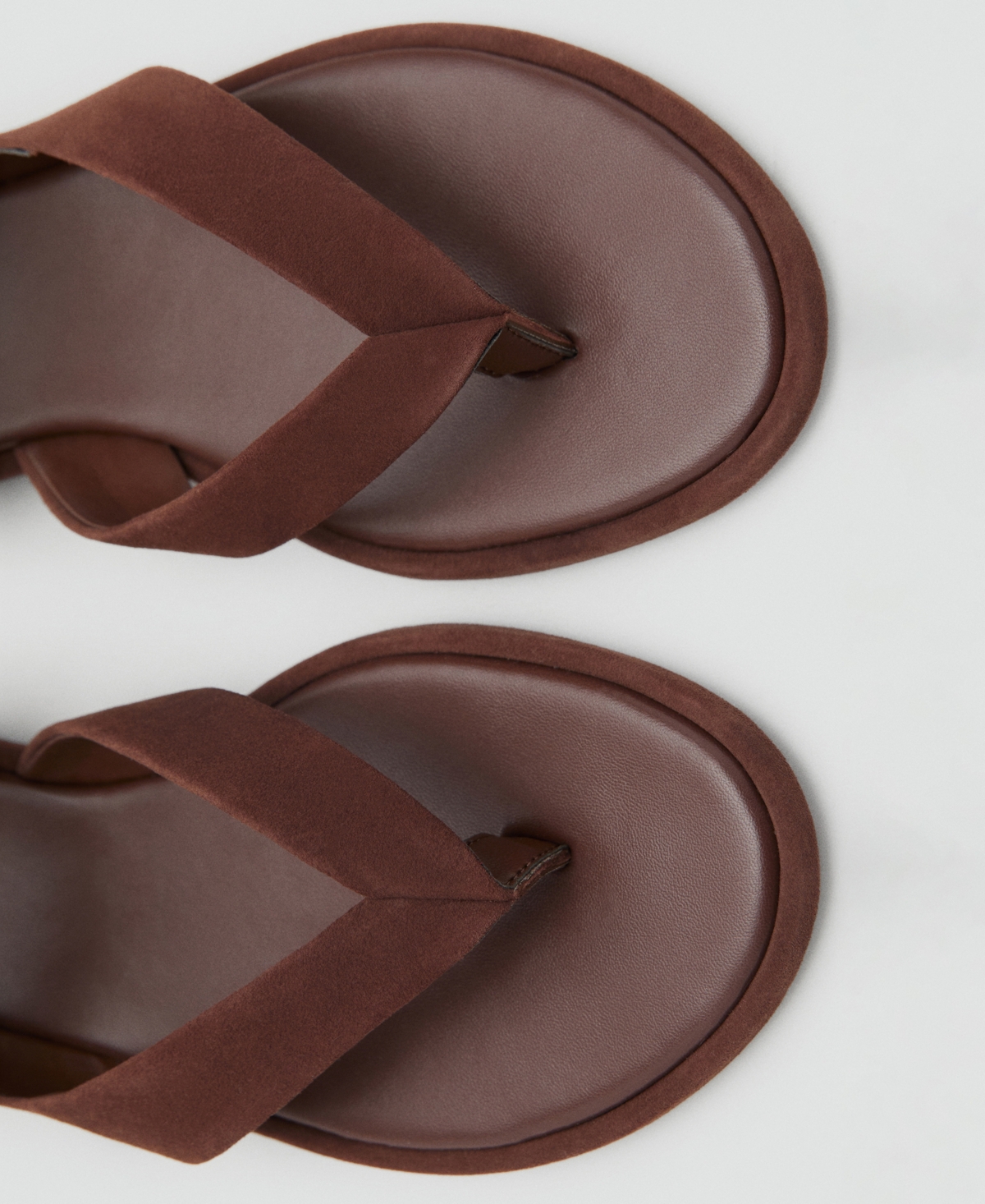 Mango Women's Suede Straps Sandals In Brown