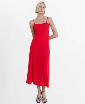 MANGO - Women's Bow On The Back Midi Dress