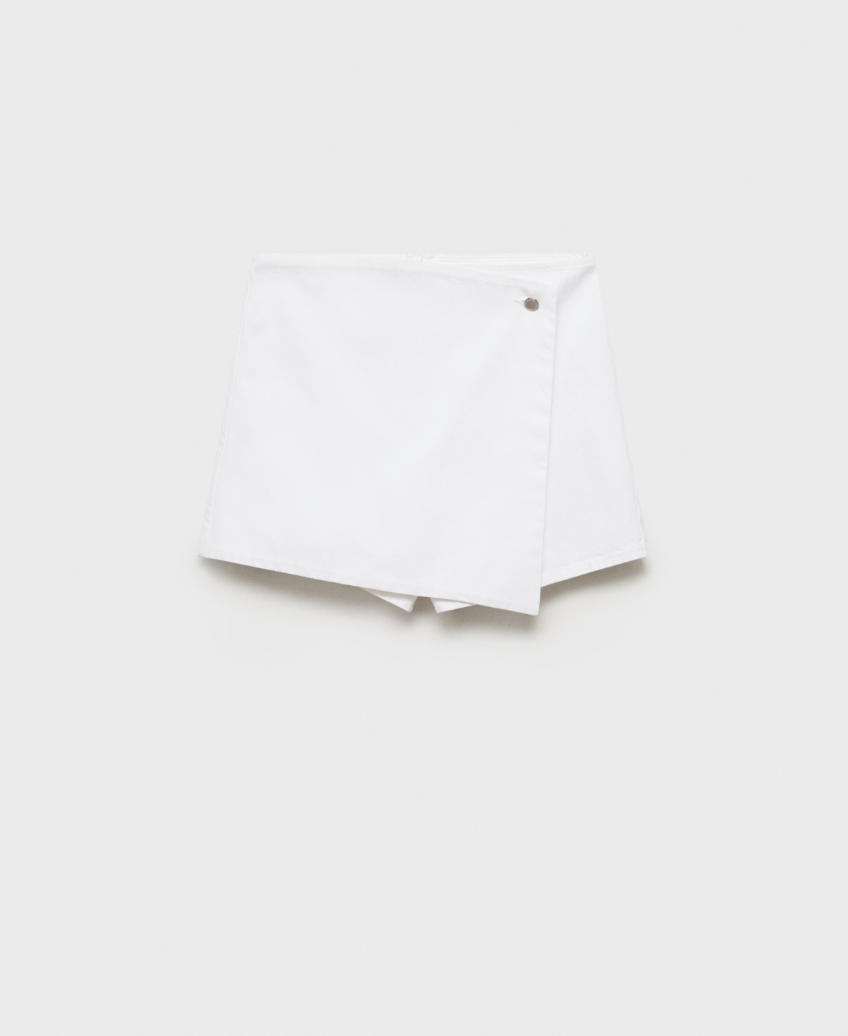 Women's Wrapped Denim Skort - White
