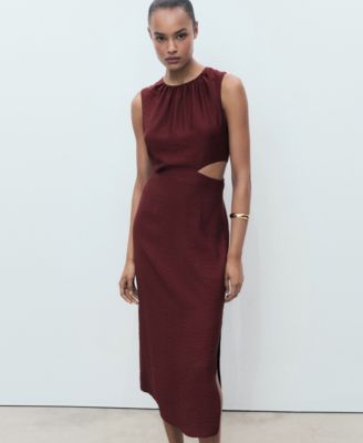 Women's Cut-Out Midi Dress