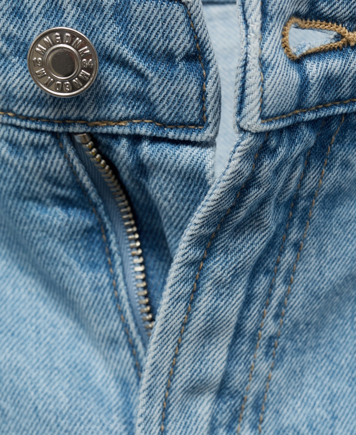 Mango Women's Mid-rise Denim Pleated Bermuda Shorts In Blue