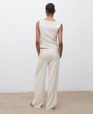 Women's Drawstring Straight Pants