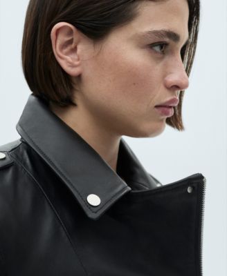 Women's Leather Biker Jacket