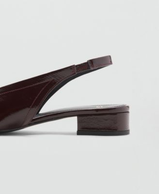 Women's Block Heel Leather Shoes