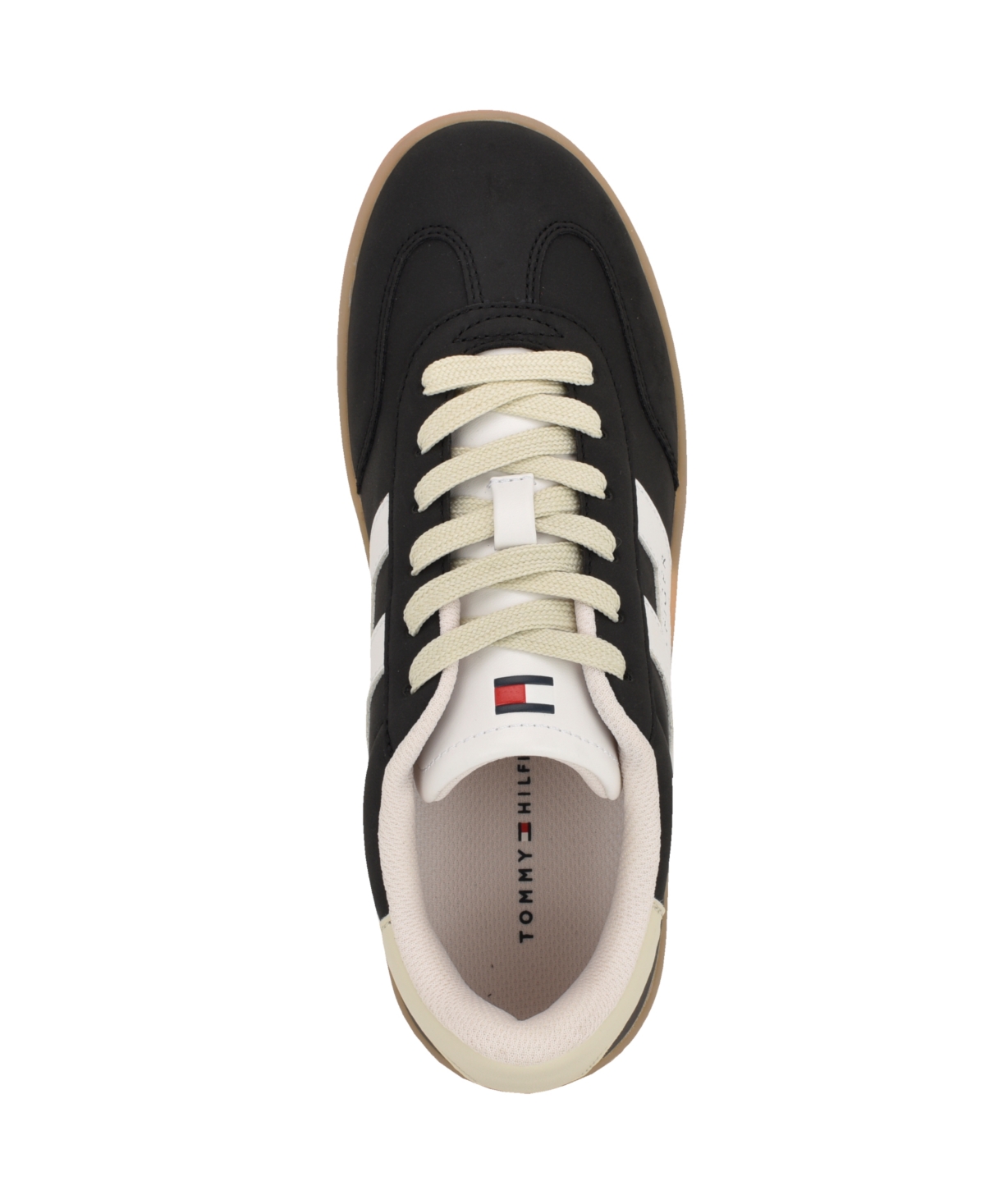 Tommy Hilfiger Women's Maisie Low Profile Lace-up Sneakers In Black