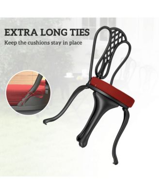 Round Indoor/Outdoor Chair Cushion Pads Set of 4