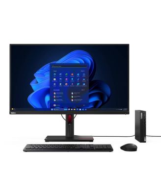 ThinkCentre M70q Gen 5 Tiny Desktop Computer, Intel Core i3-14100T 2.7GHz, 16GB RAM, 256GB SSD, Windows 11 Pro
