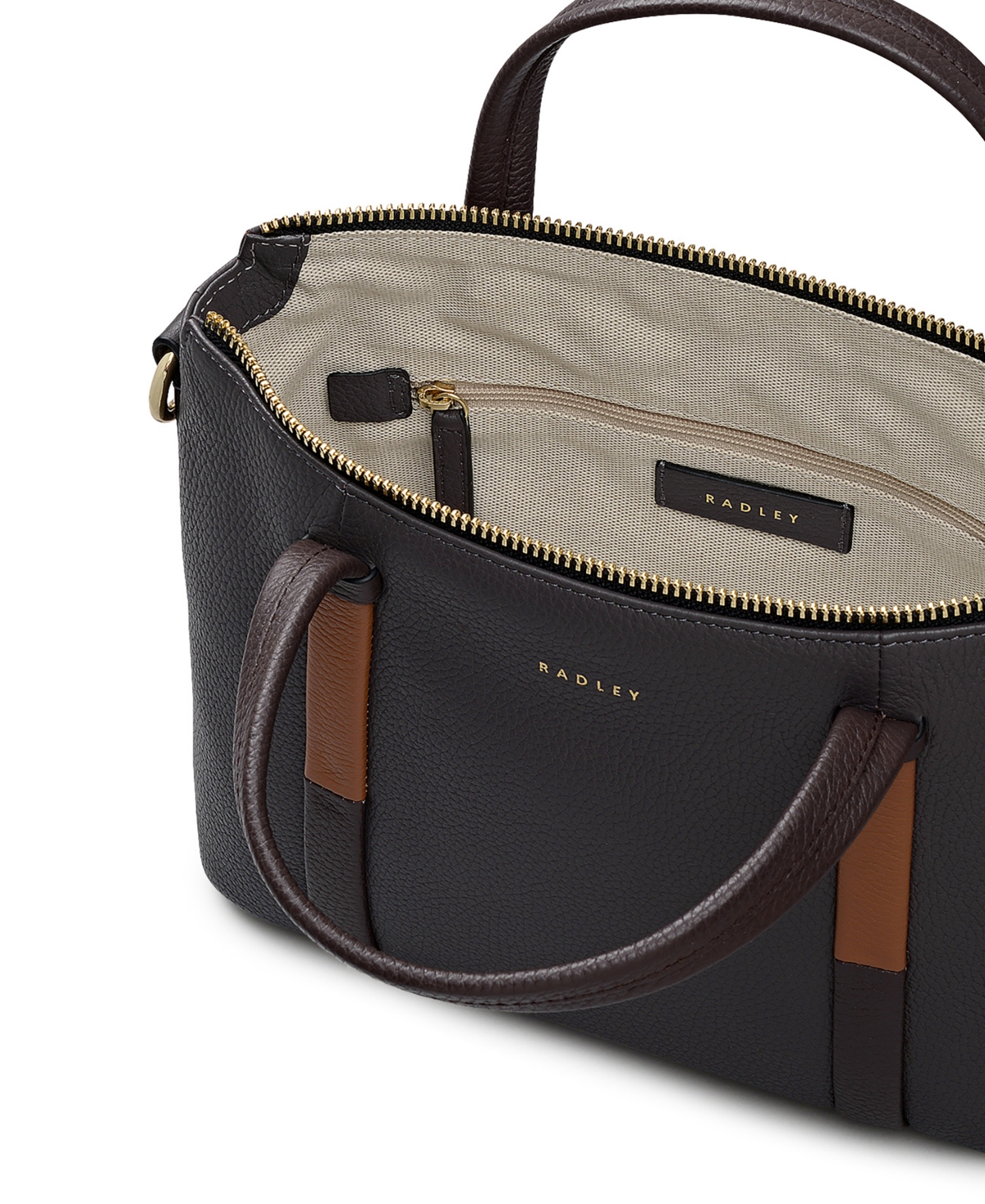 Radley London Waterloo Way Medium Zip Top Satchel Bag In Brown