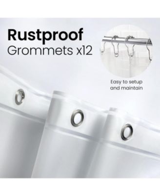 72" W x 72" H 8G PEVA Extra Heavy Weight Shower Liner - Liba