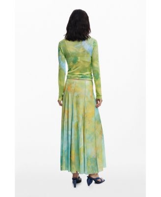 Women's Long godet skirt