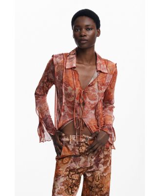 Women's Paisley corduroy pants