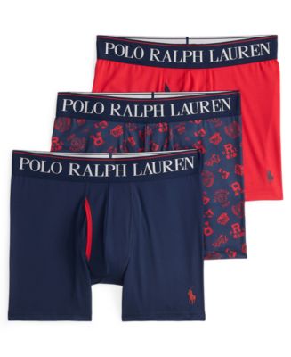 Polo Ralph Lauren Men's 3-Pack 4D-Flex Cooling Microfiber Boxer