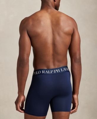 Men's 3-Pack Cooling Microfiber Elastic Waist Boxer Briefs