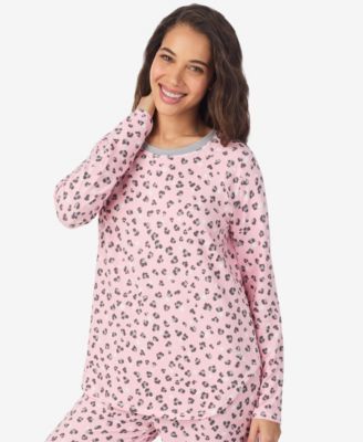 Women's Long Sleeve Crew Neck Top and Jogger Pajama Set