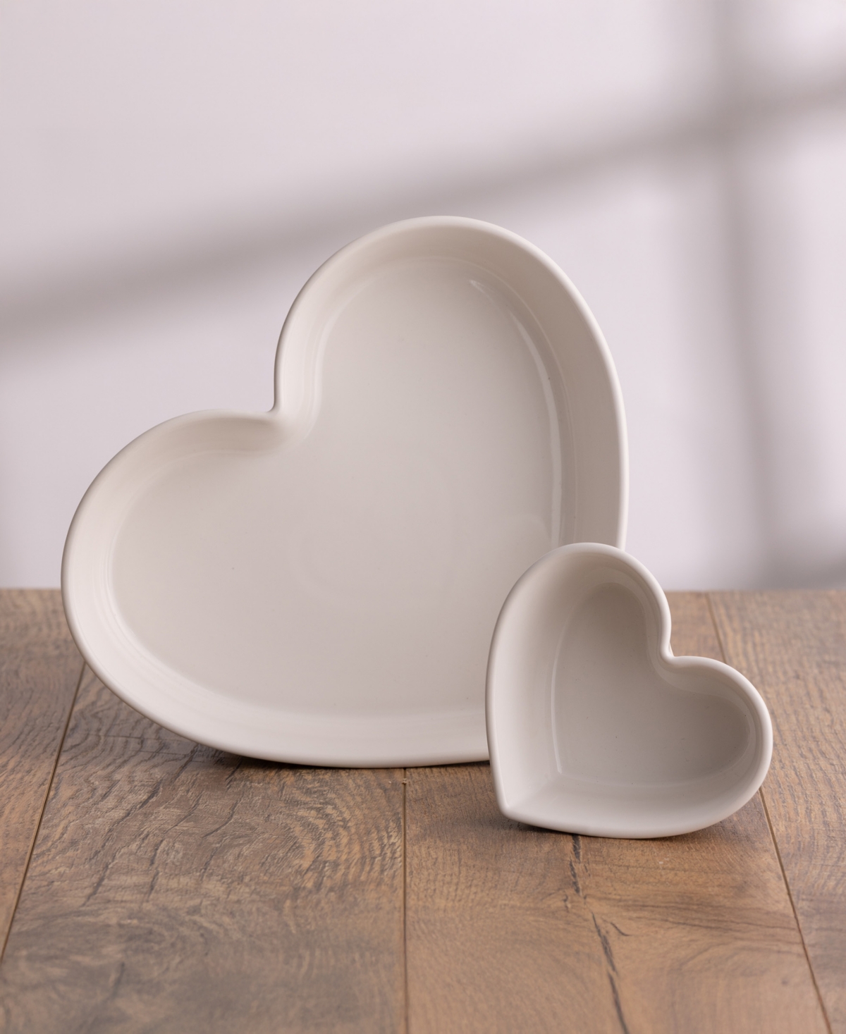 Mason Cash Rustic Charm Heart Dishes, Set Of 2 In Multi
