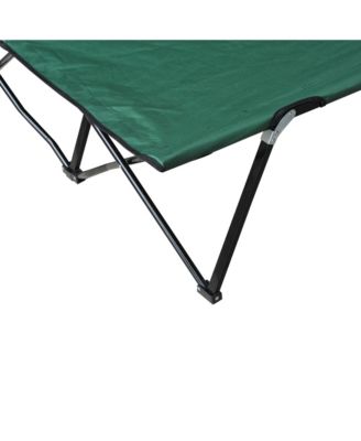 2 Person Camping Cot for Adults w/ Bag, Hunting Fishing Trip Bed,