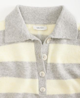 Women's Striped Rugby Sweater, Macy's Exclusive