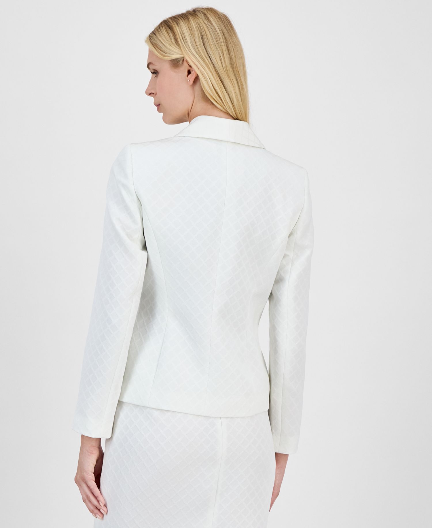 Women's Shawl-Collar Jacket & Pencil 2 Piece Skirt Suit