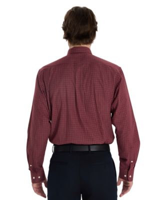 Men's Regular Fit Micro Check Dress Shirt, Macy's Exclusive