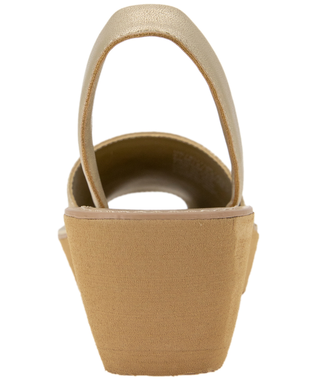 Kenneth Cole Reaction Women's Fine Glass Wedge Sandals In Gold