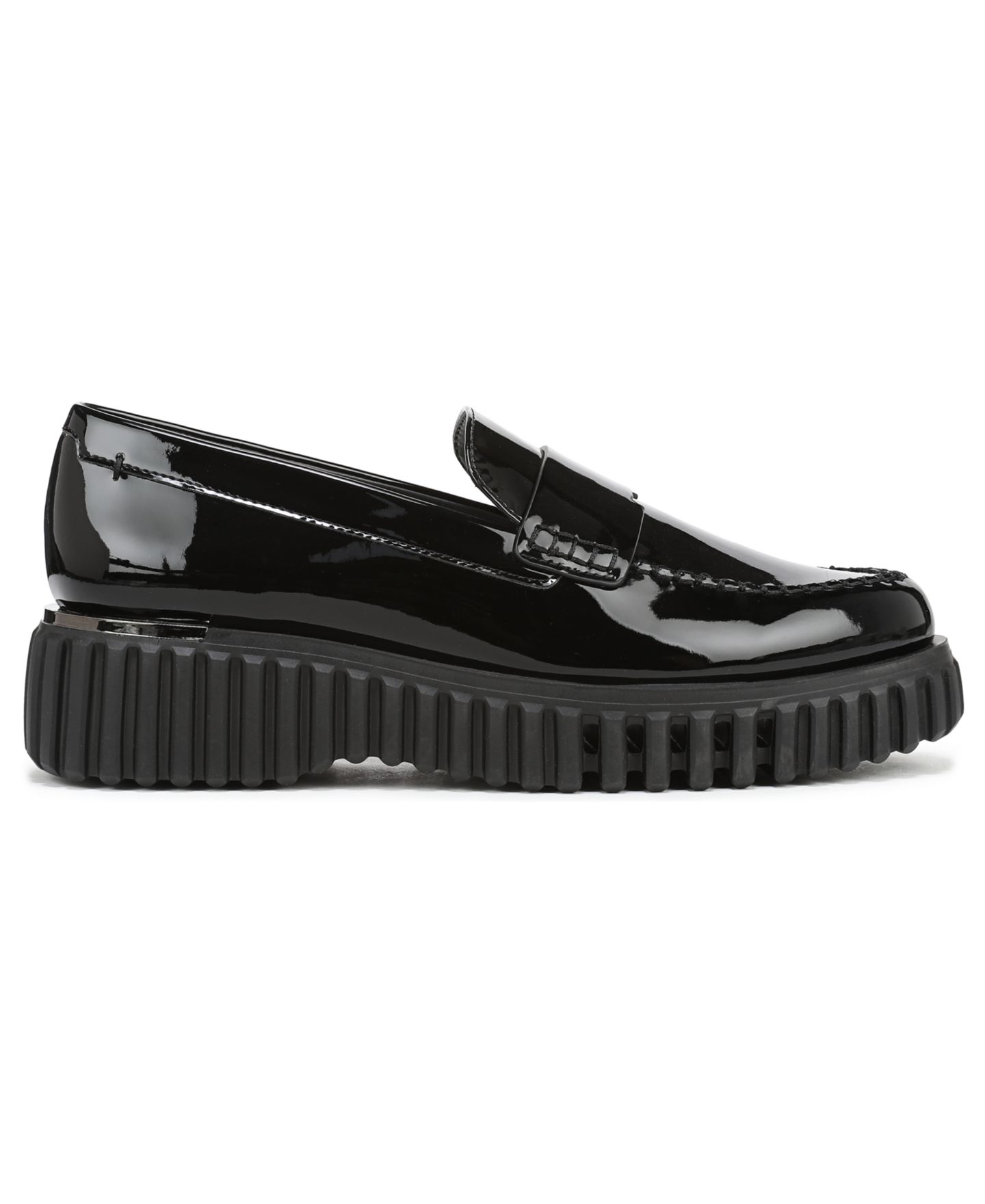 Женские туфли Franco Sarto Flexa Roma Round Toe Lug Sole, цвет: Чёрный лаковая искусственная кожа — фото 2