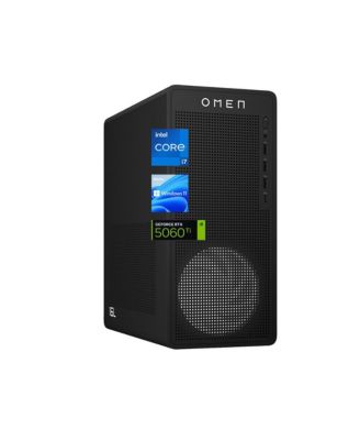 Omen 16L Gaming Tower Desktop Intel Core i7 14700F 8GB RAM NVIDIA GeForce RTX 5060 Ti 512GB SSD Storage Windows 11 Home - Black