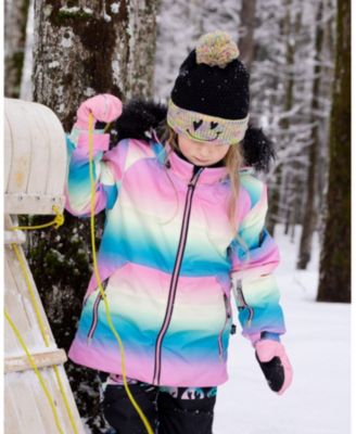 Toddler Girls Two-Piece Play Snowsuit Smiley Face Toddler|Child