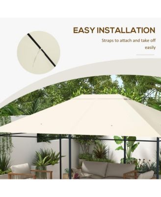 10' x 13' Gazebo Canopy Replacement Roof for 84C-116, Light