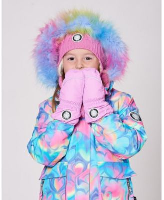 Girl Winter Mittens Play Purple - Child
