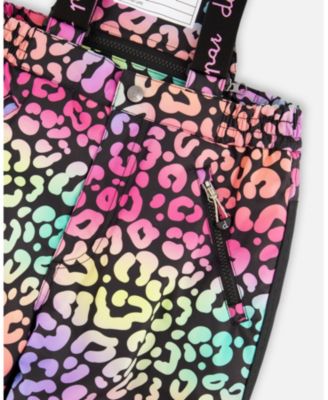 Girl Two-Piece Play Snowsuit Rainbow Leopard - Toddler|Child