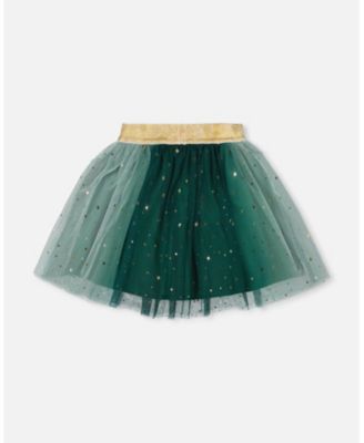 Girl Mesh Skirt with Bow for est Green - Toddler|Child