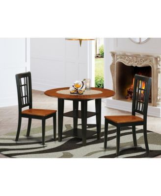 Dining Room Set Black & Cherry