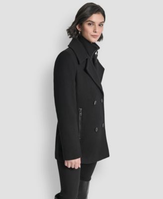 Women's Double-Breasted Bibbed Collared Coat