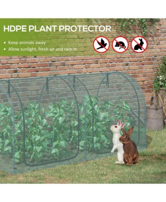 8 x 4ft Crop Cage with Two Zippe Doors and Storage Bag