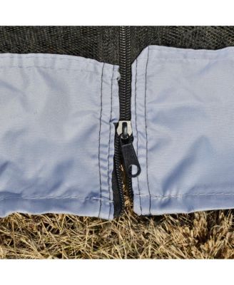 Outdoor Sun Shade Gazebo Canopy Tent with Mesh Screen Walls -