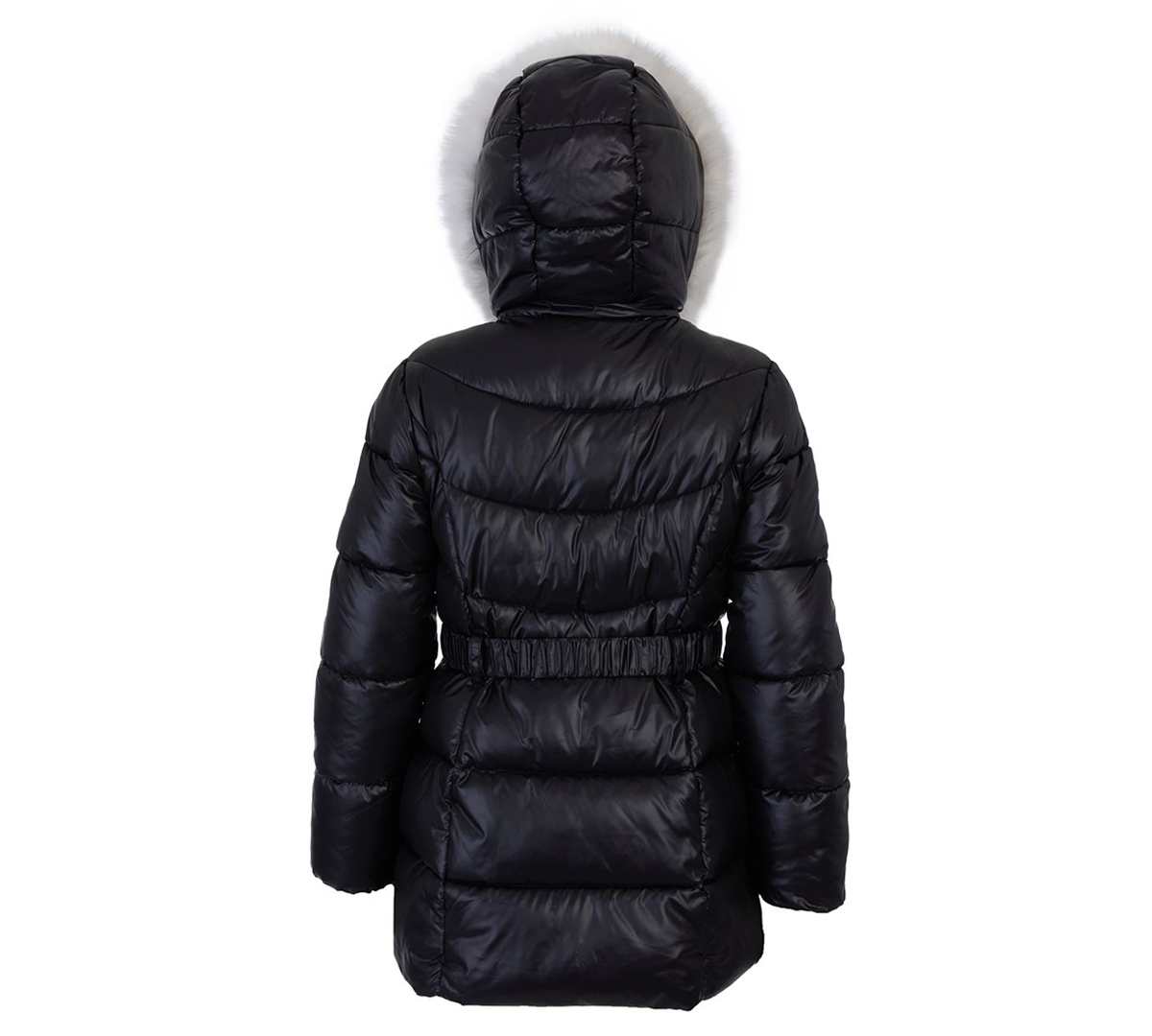 Michael Kors Toddler And Little Girls Belted Stadium Puffer Jacket In Blue