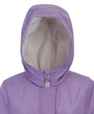 Big Girls Fleece Lined Rain Jacket