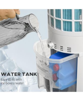 Portable Air Cooler, Evaporative Ice Cooling Fan Humidifier Unit w/ RC