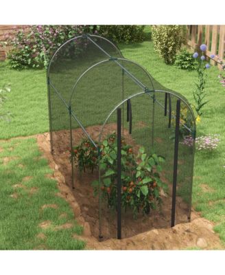 4' x 8' Plant Protection Tent Crop Cage with Door,