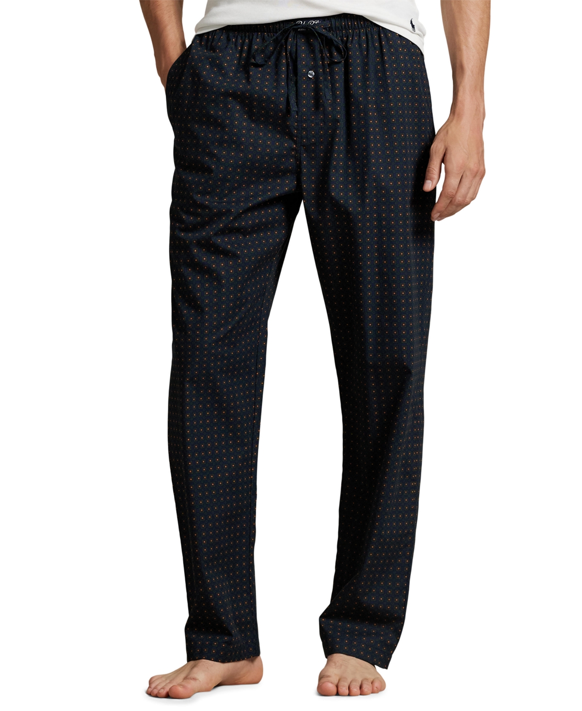 Polo Ralph Lauren Men's Medallion Motif Printed Pajama Pants In Black