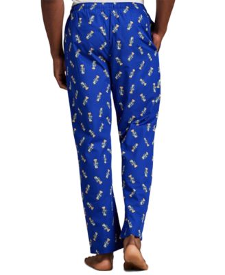 Men's Bear Printed Pajama Pants