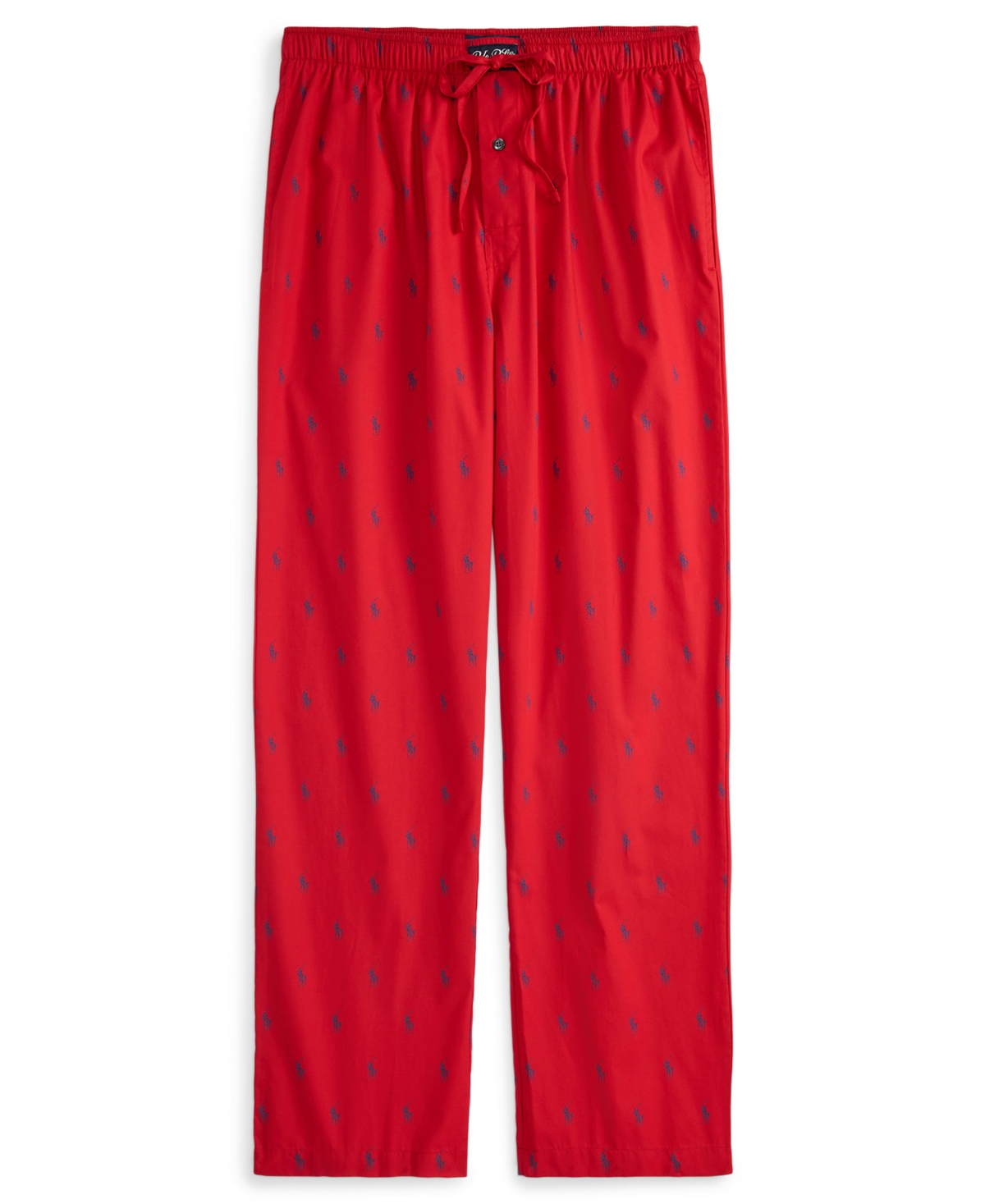 Polo Ralph Lauren Men's Drawstring Pajamas In Red