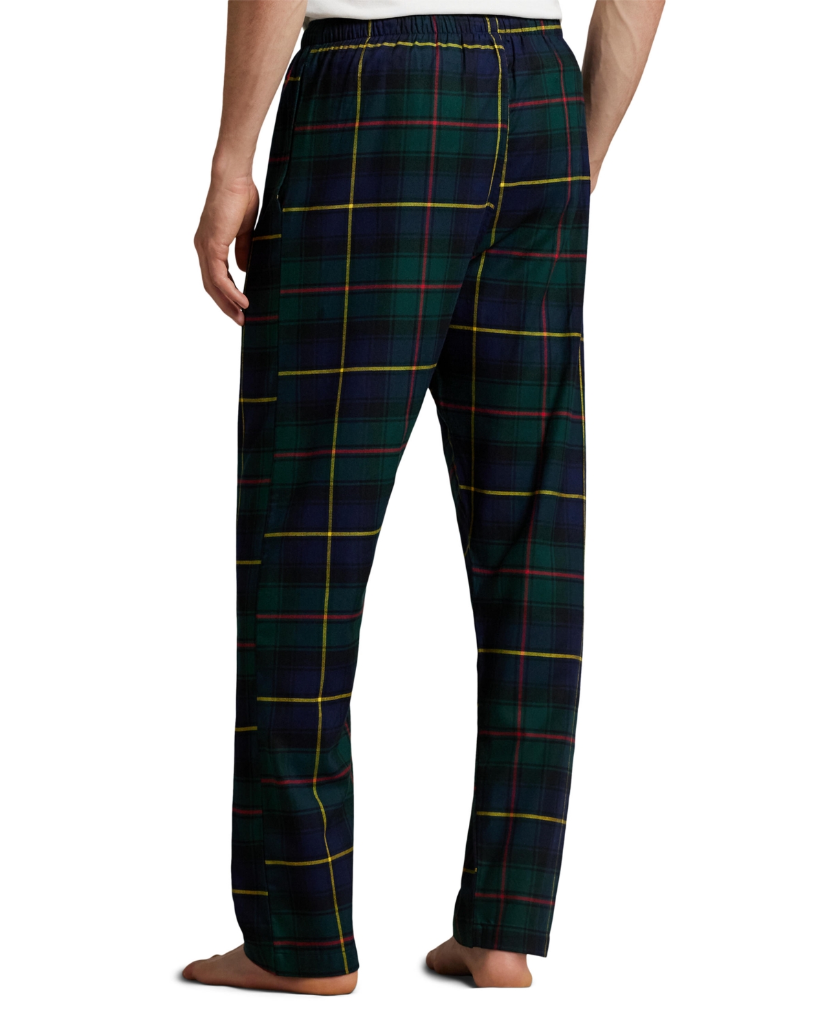 Polo Ralph Lauren Men's Stewart Plaid Pattern Pajama Pants In Blue